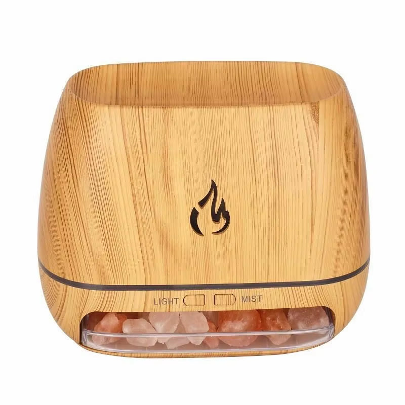 Himalájská solná lampa s aroma difuzérem – krystalická relaxační atmosféra