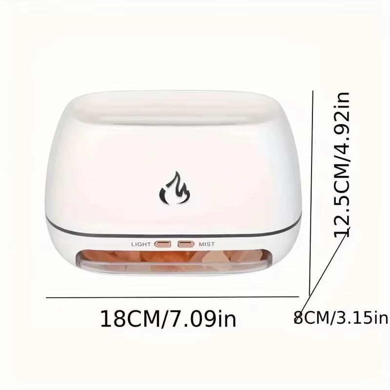 Himalájská solná lampa s aroma difuzérem – krystalická relaxační atmosféra