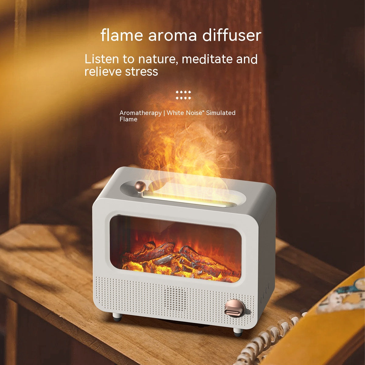 Aroma difuzér s efektem krbu – teplo, vůně a klid v jednom