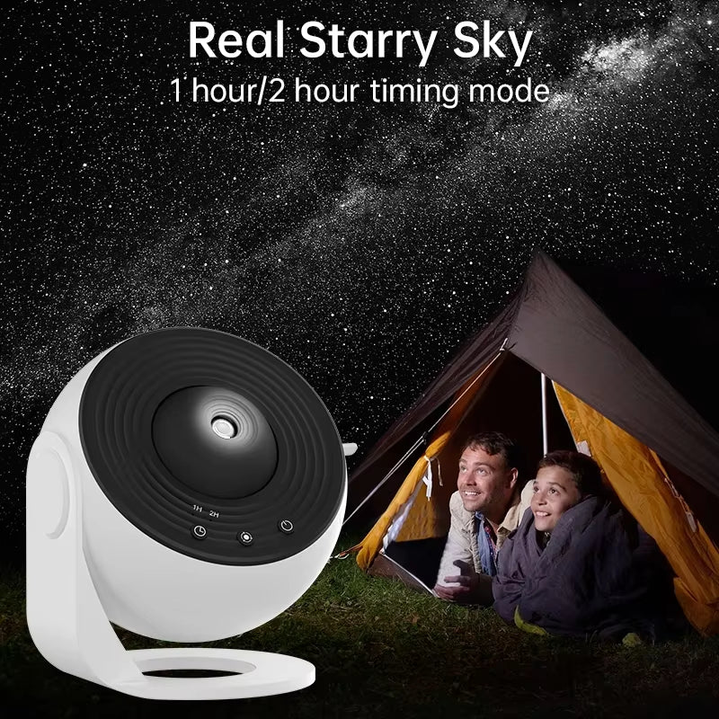 Velký projektor hvězd Galaxy (13") – rotující lampa s planetami a mlhovinou