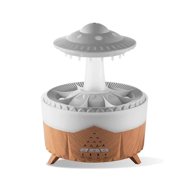 Aroma difuzér „Rain Cloud“ – zvlhčovač ve tvaru UFO s jemným světlem